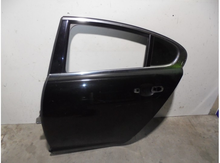 Replacement rear left door for Jaguar XF 2.7 V6 diesel Premium Luxury OEM IAM reference C2Z2014 BLACK 4 DOORS