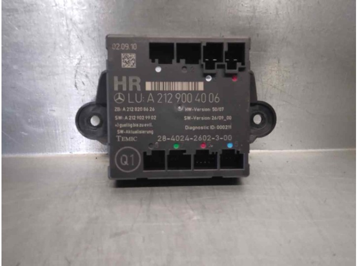 Recambio de centralita cierre para mercedes-benz clase glk (w204) glk glk 220 cdi be (204.902) referencia OEM IAM A2129004006 
