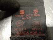 Recambio de cinturon seguridad trasero izquierdo para seat altea (5p1) 2.0 tdi referencia OEM IAM 5P0857805D  5 PUERTAS