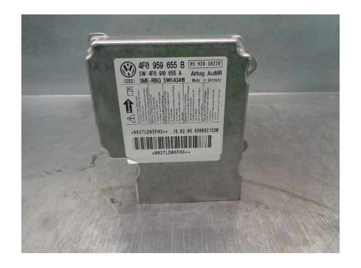 Recambio de centralita airbag para audi a6 berlina (4f2) 2.7 v6 24v tdi referencia OEM IAM 4F0959655B 5WK43416 SME