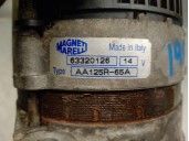 Replacement alternator for Fiat Tempra Saloon (159) 1.9 Diesel OEM IAM reference 63320126 AA125R MAGNETI MARELII