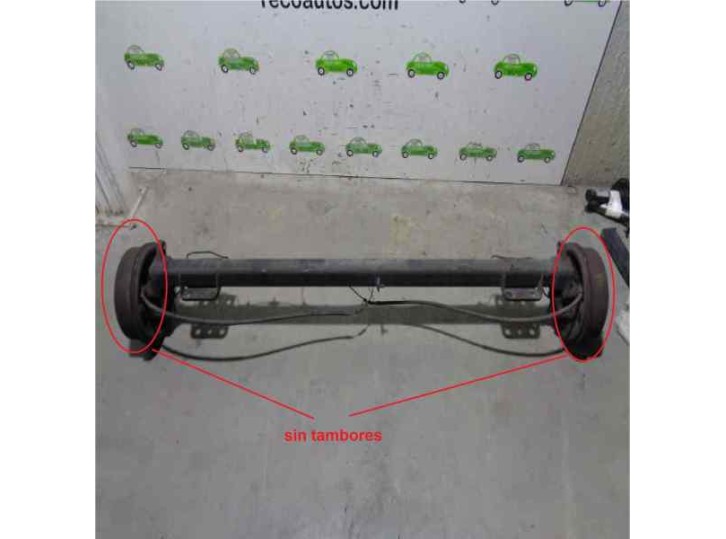 Recambio de puente trasero para peugeot boxer caja abierta (rs3700)(330/350)(´02) 2.8 hdi referencia OEM IAM TAMBOR 5 AGUJEROS 