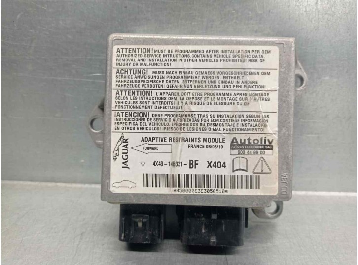 Replacement airbag control unit for Jaguar X-Type Wagon 2.5 V6 24V CAT OEM IAM reference 4X4314B321BF 