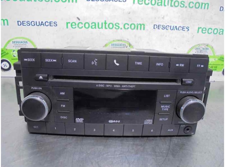 Recambio de sistema audio / radio cd para jeep compass 2.2 crd cat referencia OEM IAM 05064953AH 