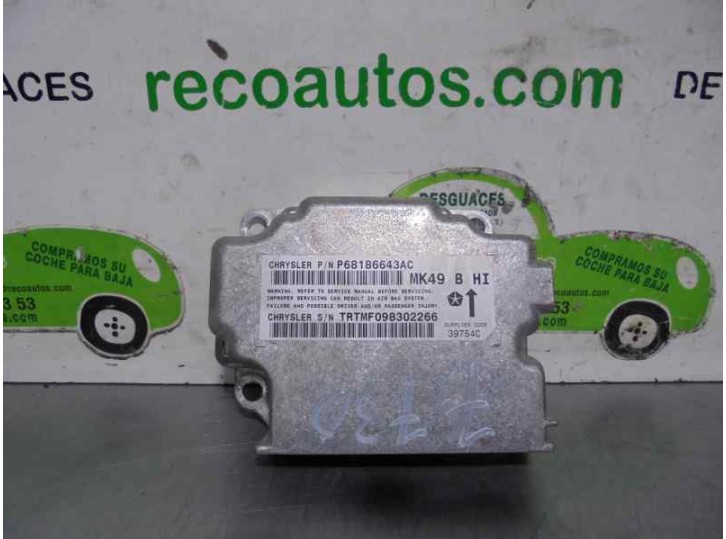 Recambio de centralita airbag para jeep compass 2.2 crd cat referencia OEM IAM 68186643AC 098602266 