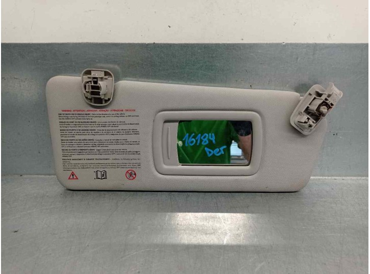 Recambio de parasol derecho para renault fluence dynamique referencia OEM IAM 964005130R  