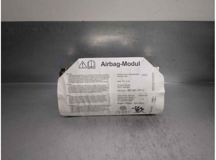 Recambio de airbag delantero derecho para audi a8 (4e2) 4.2 v8 40v referencia OEM IAM 4E0880203C 