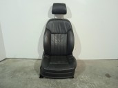 Recambio de asiento delantero derecho para audi a8 (4e2) 4.2 v8 40v referencia OEM IAM 4E0881106P CUERO NEGRO 4 PUERTAS