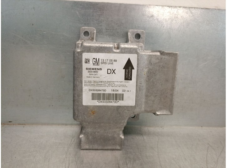 Recambio de centralita airbag para opel signum hatchback (z03) 2.0 turbo (f48) referencia OEM IAM 13170589  330518650 SIEMENS