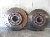 Replacement front brake disc for Mercedes-Benz C-Class (W204) saloon 2.2 CDI CAT OEM IAM reference DF4813S TRW