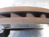 Replacement front brake disc for Mercedes-Benz C-Class (W204) saloon 2.2 CDI CAT OEM IAM reference DF4813S TRW