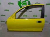 Replacement left front door for MG MG ZR 1.4 16V CAT OEM IAM reference 4655606 YELLOW 3 DOORS