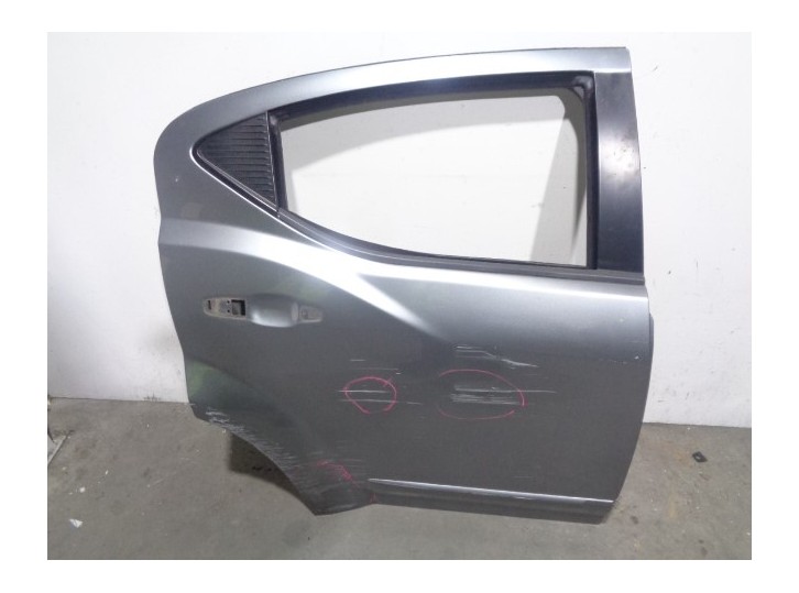 Replacement rear right door for Dodge Avenger SE OEM IAM reference 5008882AB DARK GREY 4 DOORS