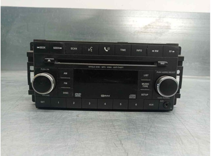 Recambio de sistema audio / radio cd para dodge avenger se referencia OEM IAM 05064927AF 