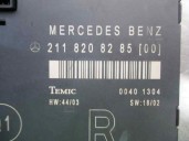 Recambio de centralita cierre para mercedes-benz clase e (w211) berlina 2.7 cdi cat referencia OEM IAM 2118208285 00401304 TEMIC