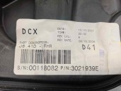 Replacement rear right window regulator for Dodge Avenger SE OEM IAM reference 3021939E 2 PINS 4 DOORS