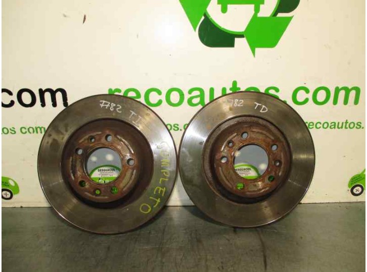 Recambio de disco freno trasero para fiat scudo combi (272) 2.0 jtdm referencia OEM IAM   