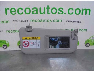 Recambio de parasol derecho para kia rio 1.1 crdi cat referencia OEM IAM 852021W360HCS 