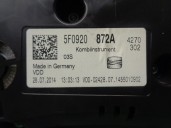 Recambio de cuadro instrumentos para seat leon st (5f8) reference ecomotive referencia OEM IAM 5F0920872A A2C53427456AR VDO