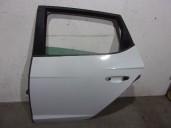 Replacement rear left door for Seat Leon (5F1) 1.4 16V TSI OEM IAM reference 5F9833055 WHITE 5 DOORS
