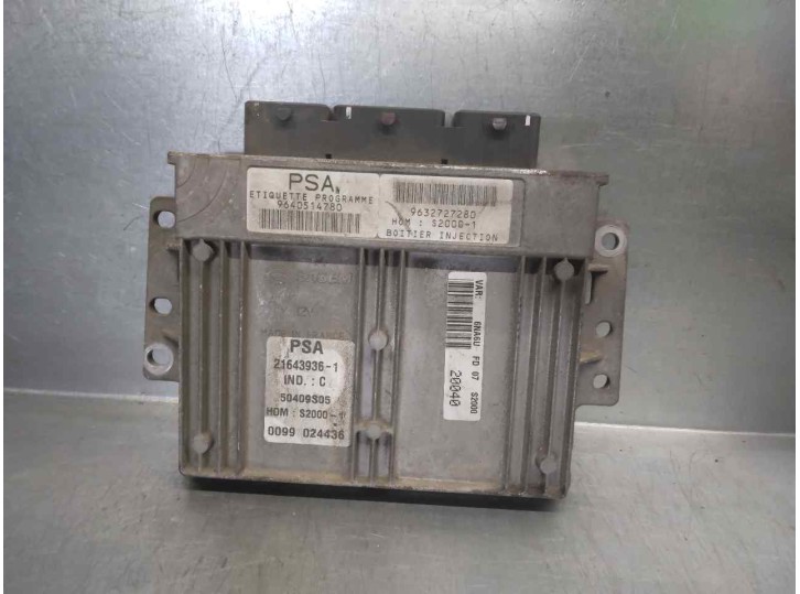 Recambio de centralita motor uce para citroën xsara picasso 1.8 16v referencia OEM IAM 9640514780 9632727280 