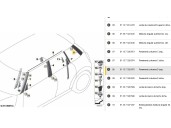 Recambio de molduras traseras para mini mini countryman (f60) cooper referencia OEM IAM 7328875 51137328875 