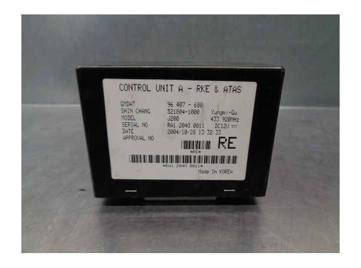 Recambio de centralita cierre para chevrolet nubira berlina 1.6 cat referencia OEM IAM 96407680 