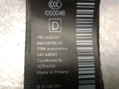 Recambio de cinturon seguridad delantero derecho para peugeot 5008 (0u_, 0e_) 1.6 16v referencia OEM IAM 98019795XX 98019795XX 