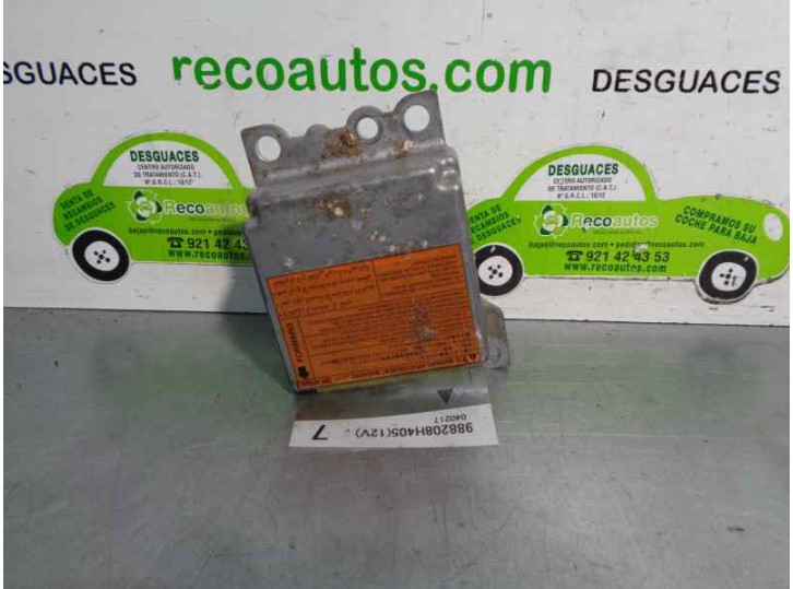 Replacement airbag ECU for Nissan X-Trail (T30) 2.2 DCi diesel CAT OEM IAM reference 988208H405 