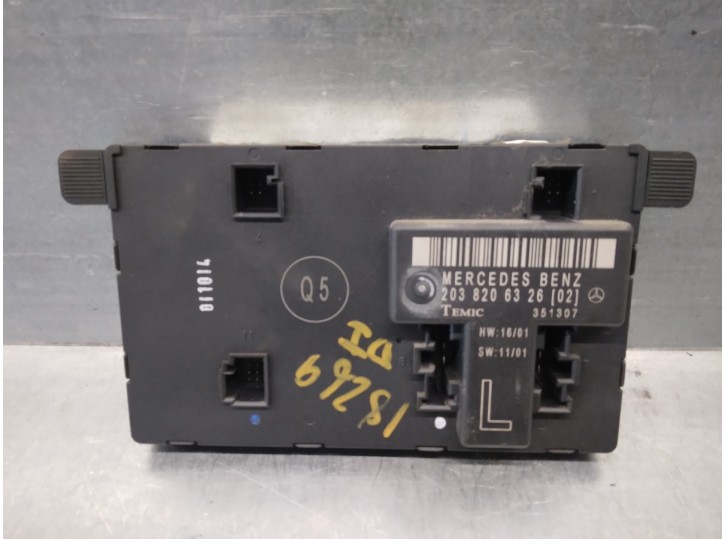 Replacement central locking control unit for Mercedes-Benz C-Class (W203) saloon 2.2 CDi CAT OEM IAM reference 2038206326 