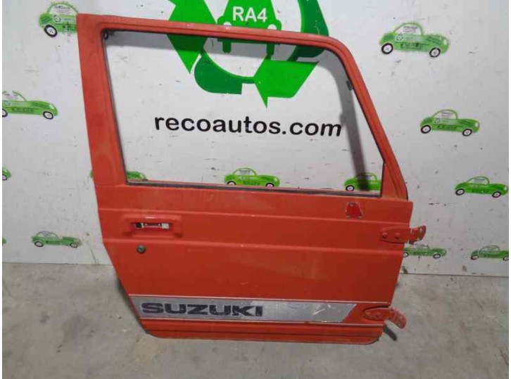 Recambio de puerta delantera derecha para suzuki sj-410 1.0 referencia OEM IAM ROJA 3 PUERTAS