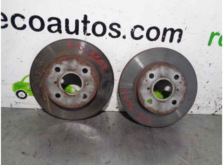 Recambio de disco freno delantero para toyota yaris (ncp1/nlp1/scp1) 1.4 turbodiesel cat referencia OEM IAM 4351252040 