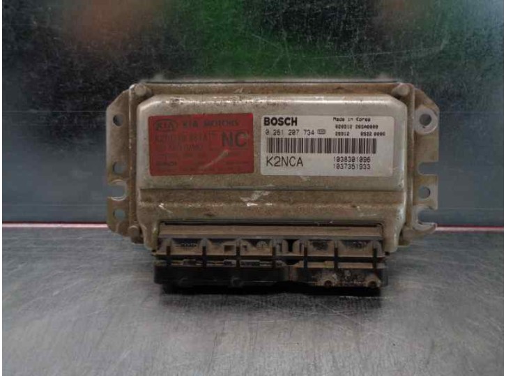 Replacement engine ECU for Kia Shuma II 1.6 cat OEM IAM reference 1038301096 0261207734 BOSCH