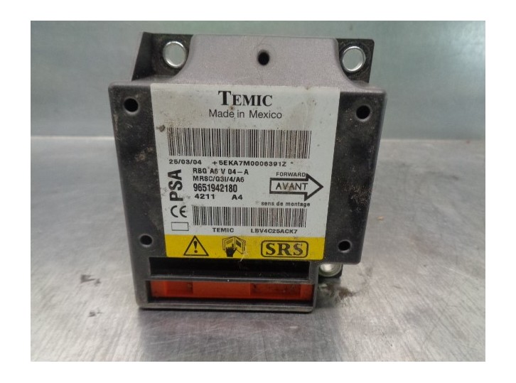 Recambio de centralita airbag para citroën c2 audace referencia OEM IAM 96519442180 LBV4C25ACK7 TEMIC