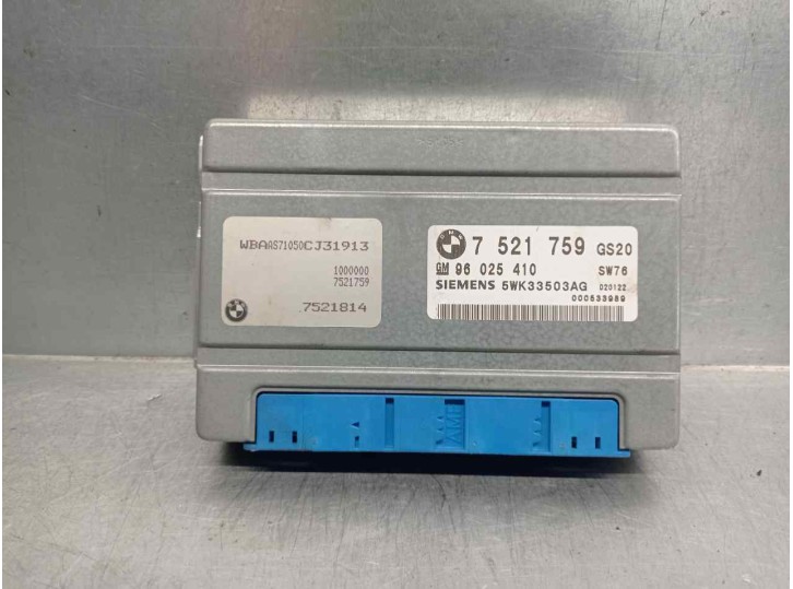 Recambio de centralita cambio automatico para bmw serie 3 berlina (e46) 320d referencia OEM IAM 7521759 5WK33503AG SIEMENS
