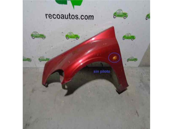 Replacement front left fender for Chrysler PT Cruiser (PT) 1.6 16V CAT OEM IAM reference 5139961AA GARNET 