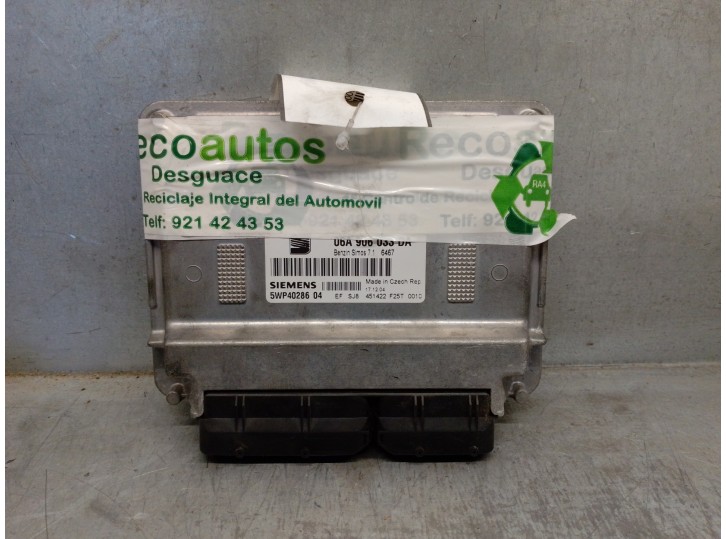 Recambio de centralita motor uce para seat toledo (5p2) 1.6 referencia OEM IAM 06A906033DA 5WP4028604 SIEMENS