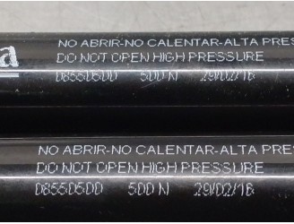 Replacement trunk / tailgate shock absorbers for Mitsubishi Carisma Sedan 4 (DA0) 1.9 turbodiesel OEM IAM reference MB927791