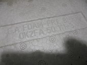 Recambio de refuerzo paragolpes delantero para kia carens 2.0 turbodiesel cat referencia OEM IAM 0K2FA50111 DE ESPUMA 