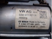 Recambio de motor arranque para volkswagen up! (121) 1.0 referencia OEM IAM 02M911021H 0001177006 BOSCH