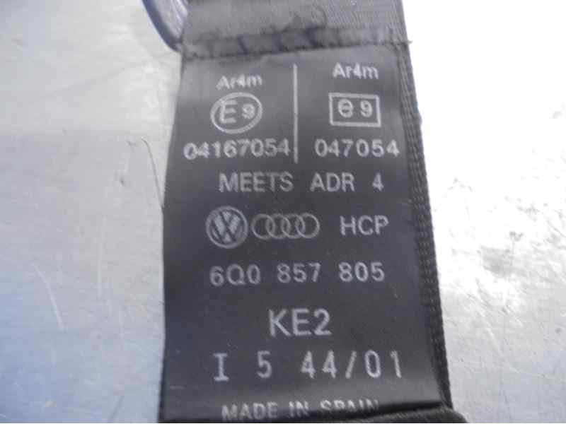 Recambio de cinturon seguridad trasero izquierdo para volkswagen polo (9n1) 1.9 tdi referencia OEM IAM 6Q0857805  3 PUERTAS