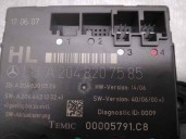 Recambio de modulo confort para mercedes-benz clase c (w204) berlina 2.2 cdi cat referencia OEM IAM A2048207585 