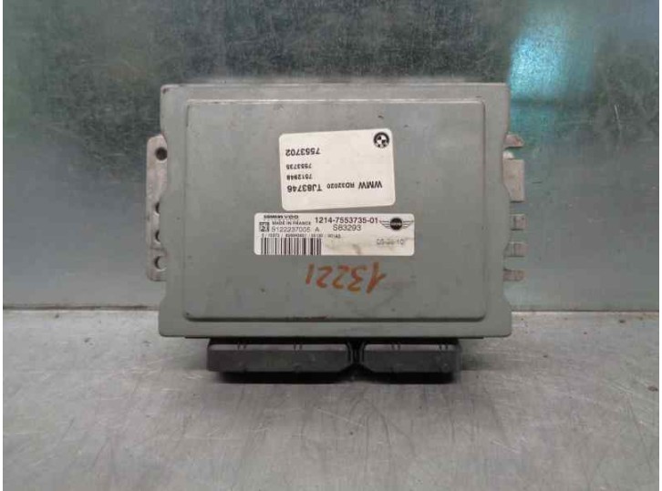 Replacement engine ECU for Mini Cabrio (R52) 1.6 16V CAT OEM IAM reference 1214755373501 S122237005 SIEMENS
