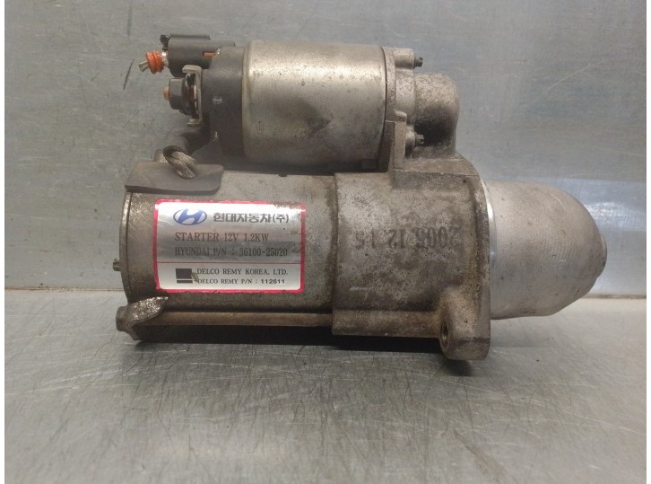 Replacement starter motor for Hyundai Sonata (nf) 2.4 Style OEM IAM reference 3610025020 112611 DELCO REMY