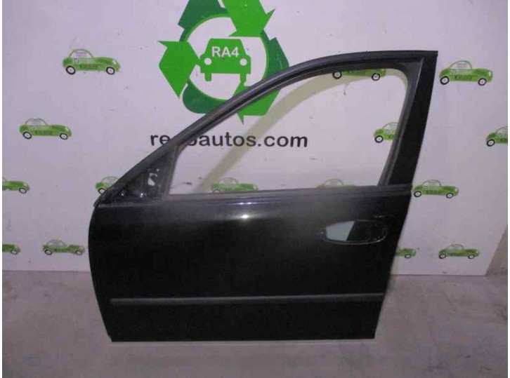 Replacement front left door for Saab 9-3 saloon 2.0 OEM IAM reference 12797413 NEGRO 4 PUERTAS