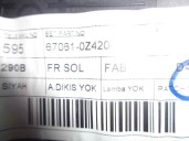 Recambio de guarnecido puerta delantera izquierda para toyota corolla (e21) referencia OEM IAM 6762002V20C0 NEGRO 4 PUERTAS