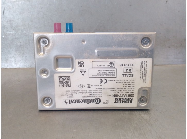 Recambio de amplificador para renault captur ii (hf_) tce 155 (hfmn) referencia OEM IAM 2591A7749R 2591A7749R A3C0888950201 CONT