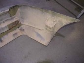 Recambio de paragolpes trasero para tata safari ex safari 2.0 referencia OEM IAM GRIS 5 PUERTAS