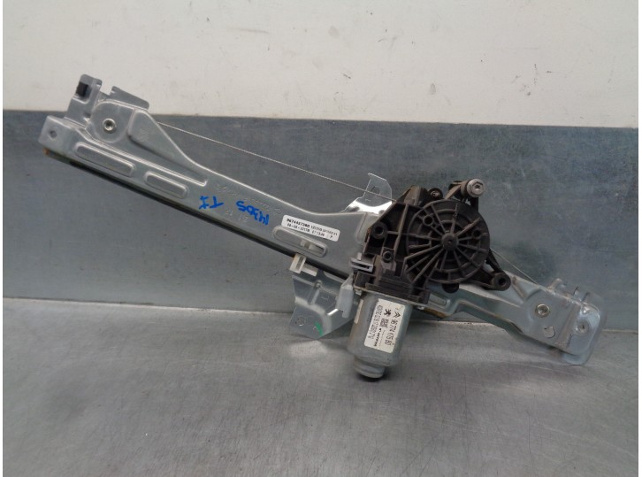 Recambio de elevalunas trasero izquierdo para citroën c-elysée 1.2 12v vti referencia OEM IAM 9677417580 2 PINES 4 PUERTAS
