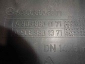 Replacement rear bumper for Mercedes-Benz Sprinter II closed box CDI CAT OEM IAM reference A90688095009B51 BLACK TEXT